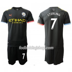 Manchester City STERLING 7 Børn Udebane Fodboldsæt 2019-20 S/S (+ Korte bukser)